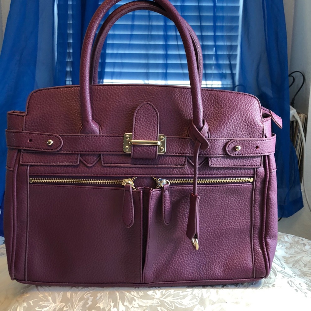 Grape Large Just Fab HANDBAG